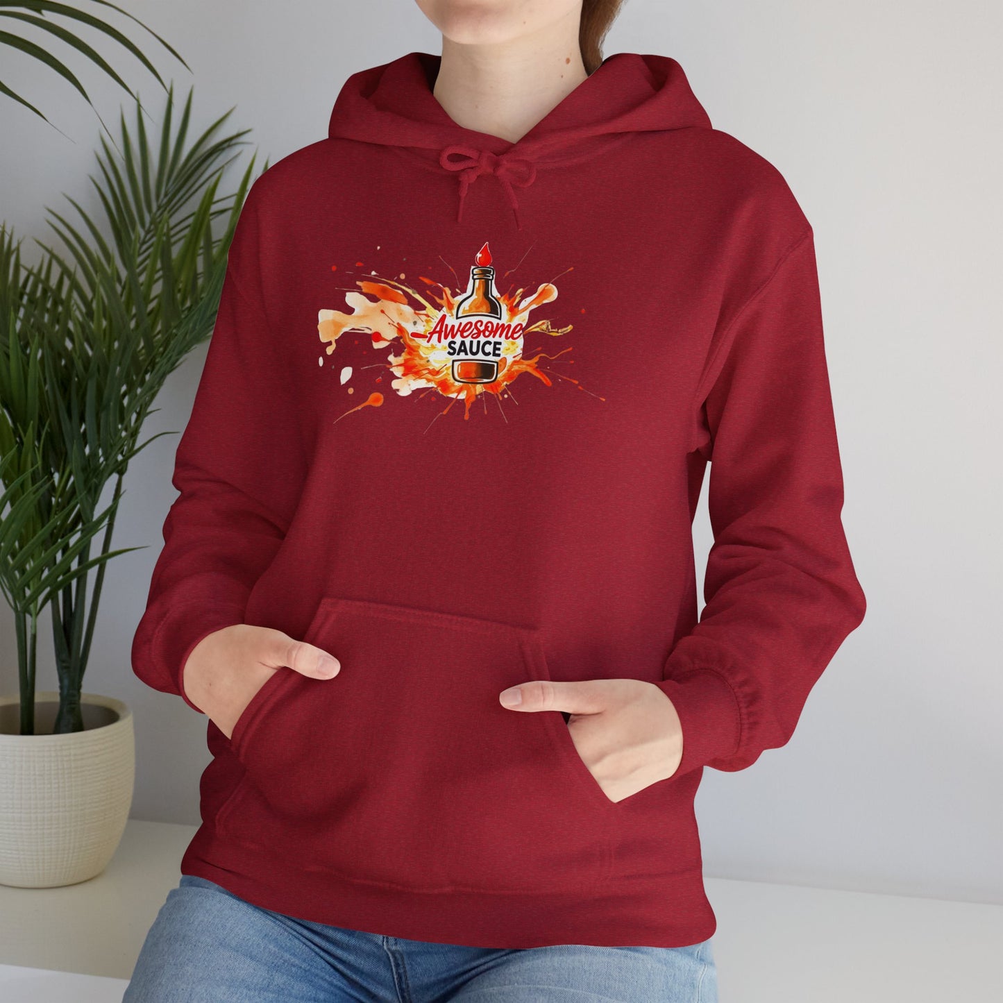 Hooded Sweatshirt - Awesome Sauce Pic - Unisex Comfort, Trendy Gift for Creative Souls, Perfect for Everyday Wear, Cool Casual