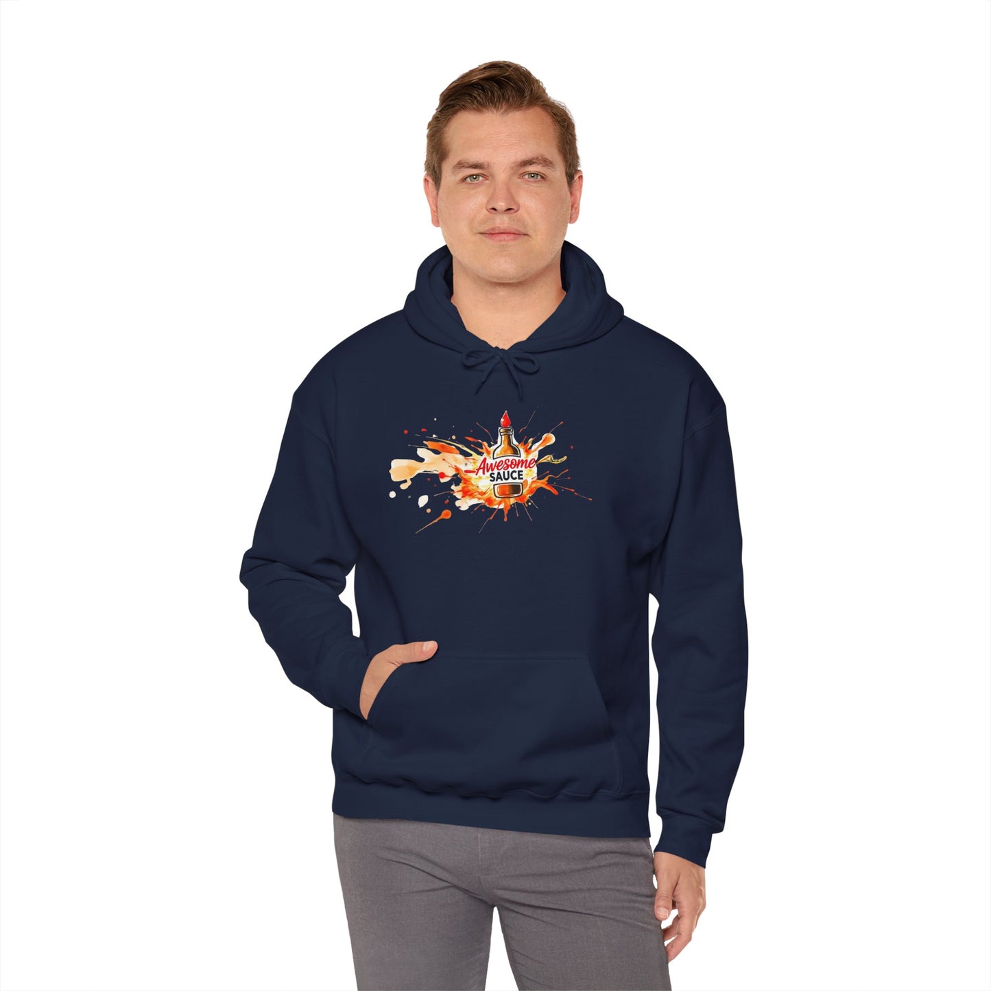 Hooded Sweatshirt - Awesome Sauce Pic - Unisex Comfort, Trendy Gift for Creative Souls, Perfect for Everyday Wear, Cool Casual