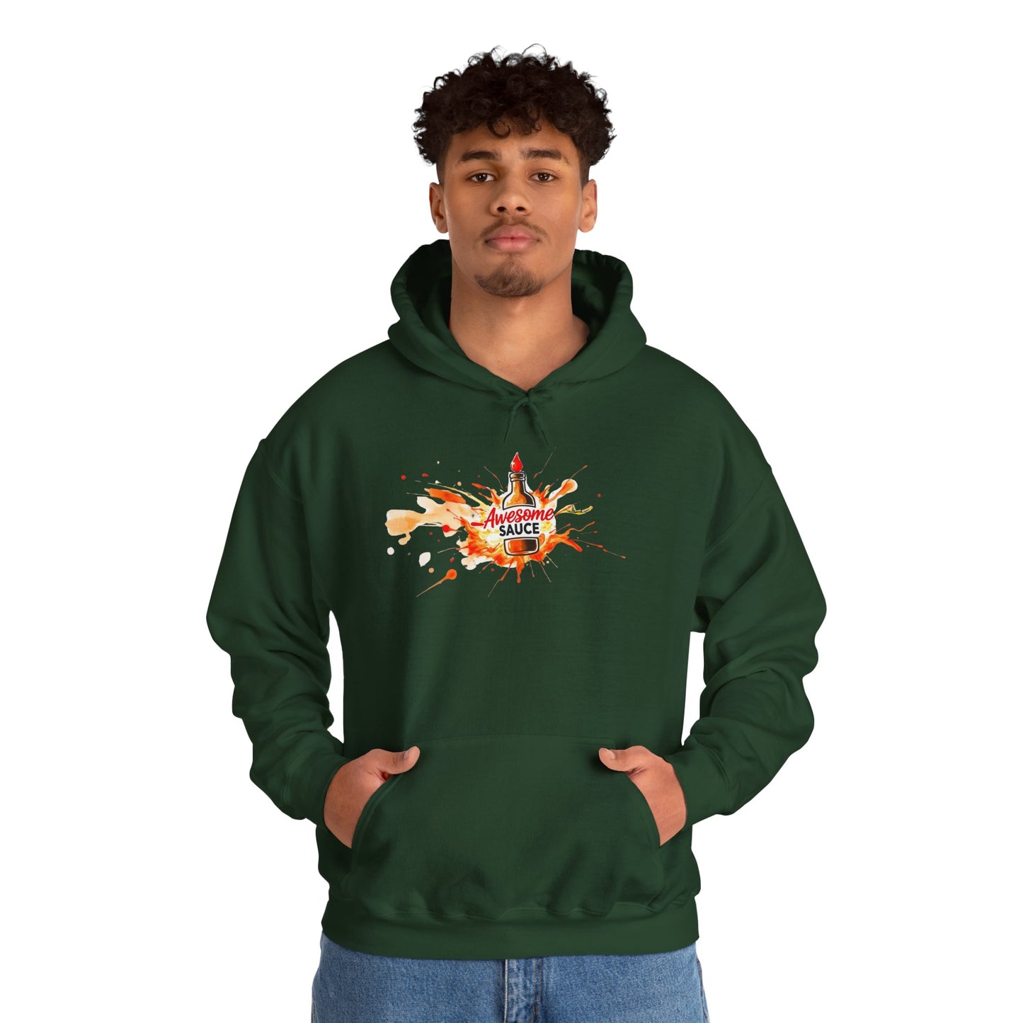 Hooded Sweatshirt - Awesome Sauce Pic - Unisex Comfort, Trendy Gift for Creative Souls, Perfect for Everyday Wear, Cool Casual